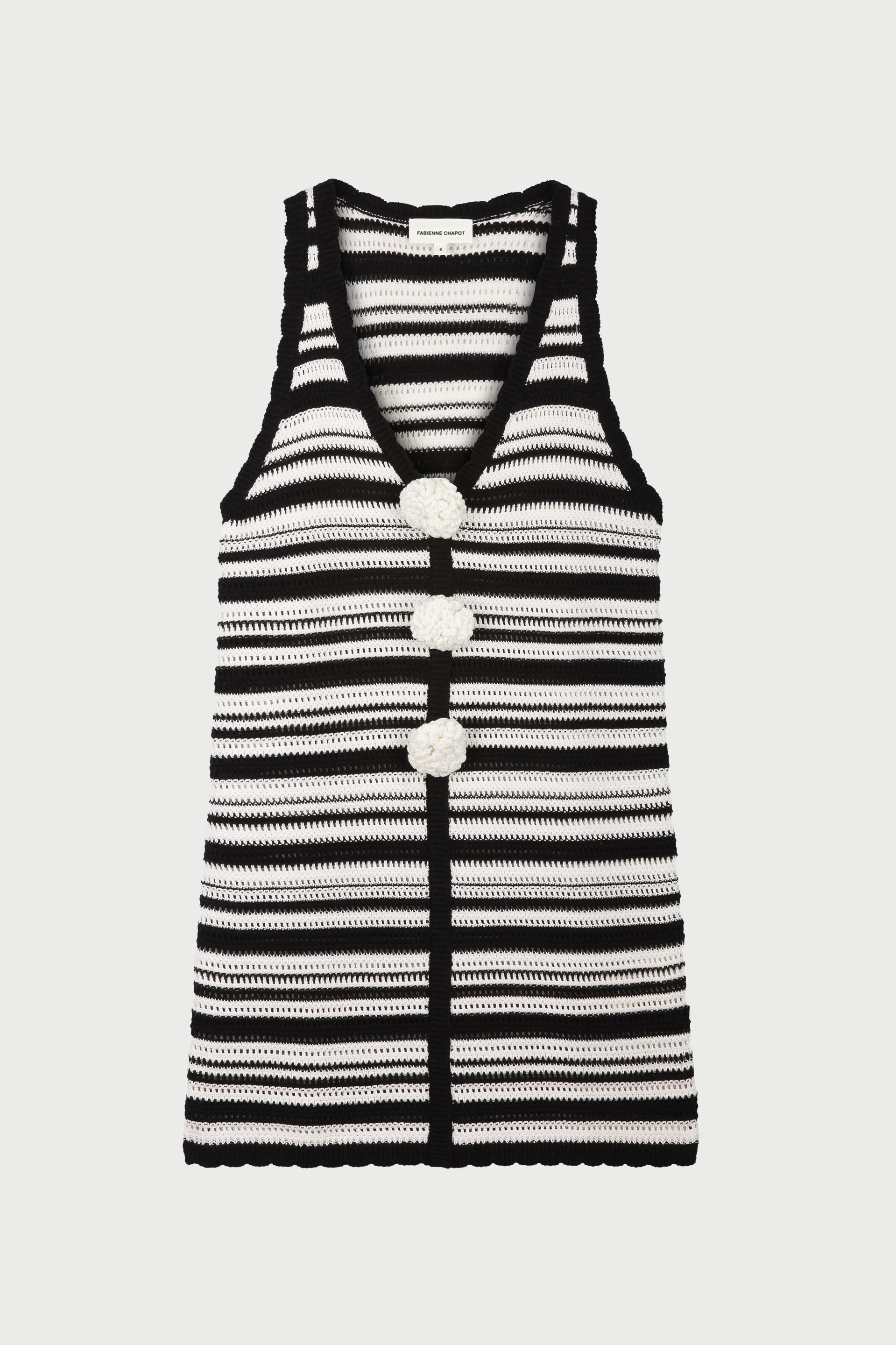Paulina Dress | Cosy White/Black - Image 4