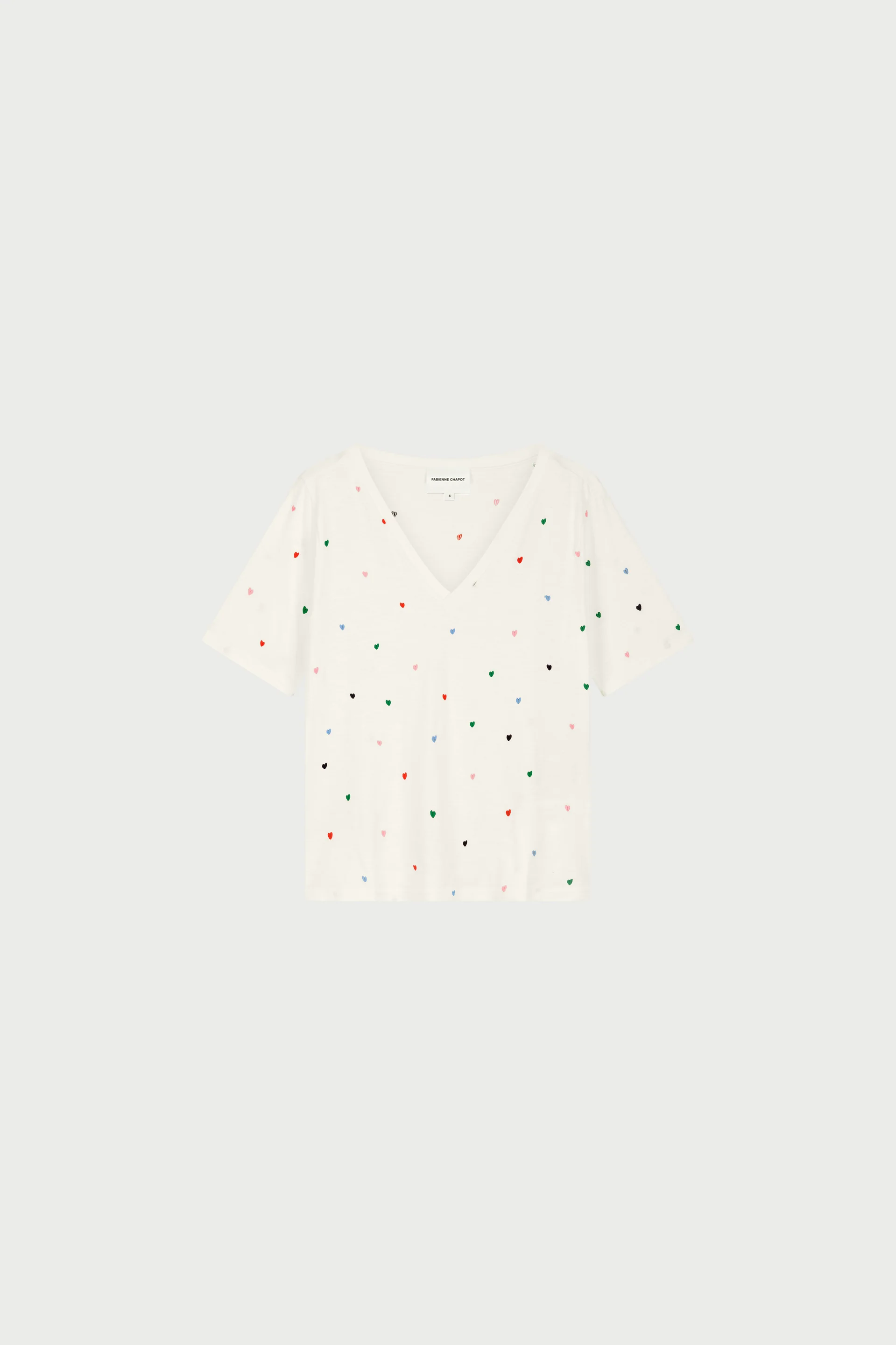 Phil V-Neck T-Shirt | Cosy White - Image 4