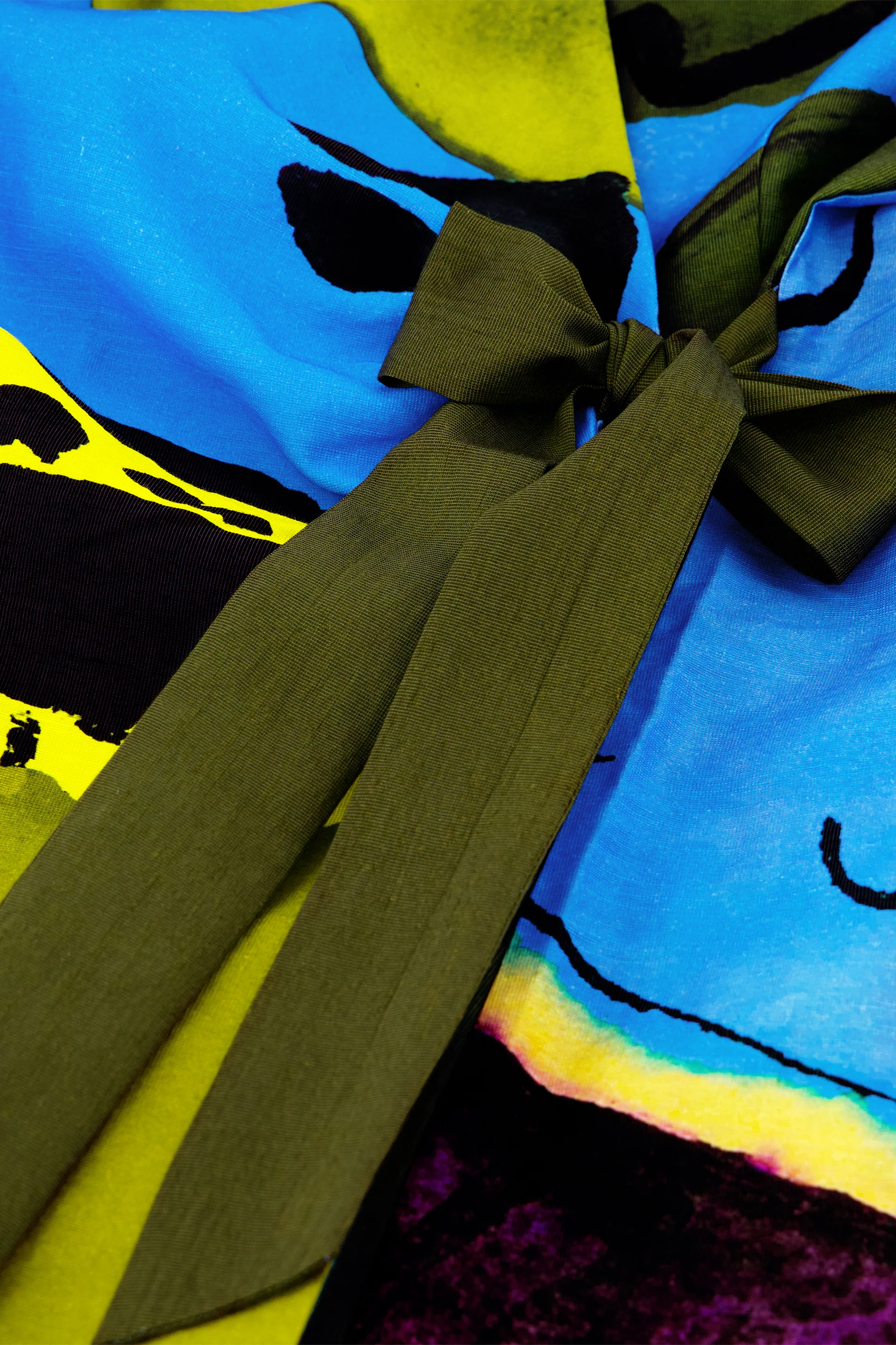 Roja Dress | Yellow/Blue - Image 5