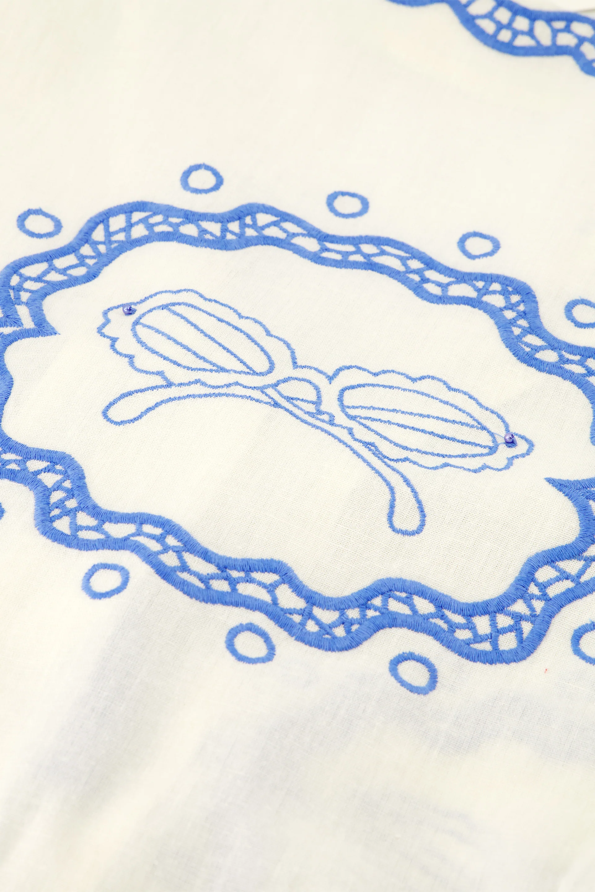 Serviette Blouse | Cosy White/Blue - Image 5