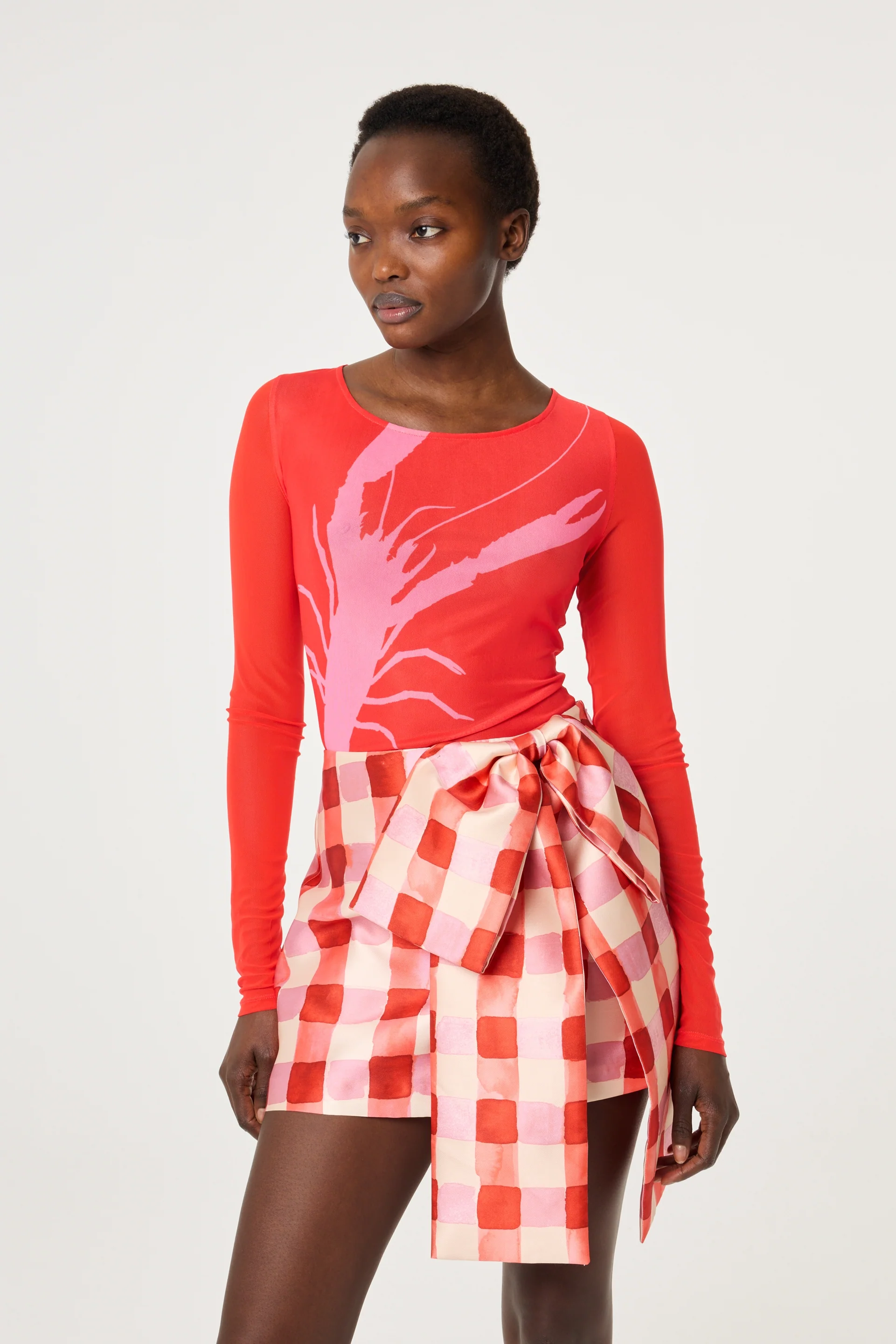 Siona Top | Red/Pink - Image 2