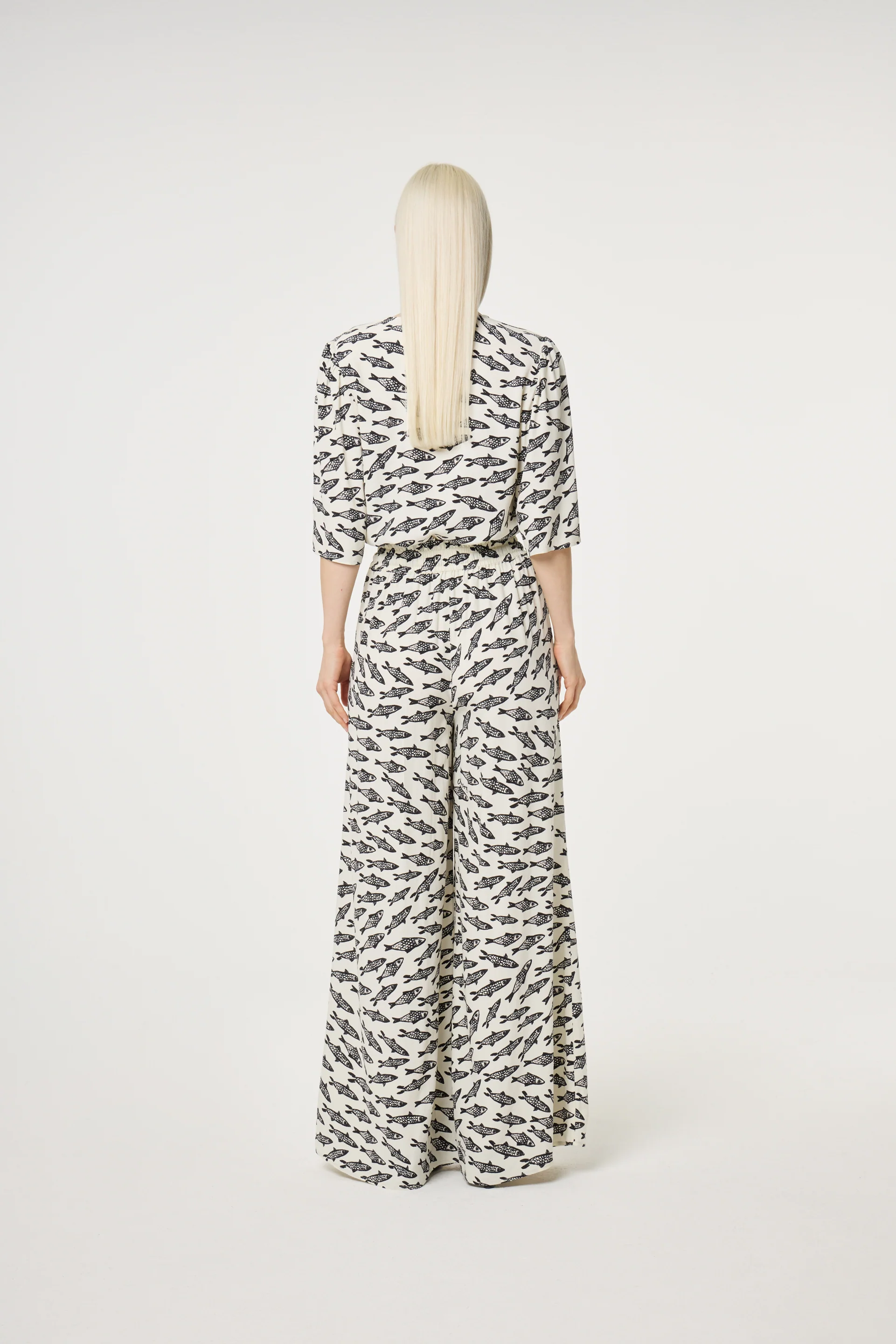 Starlet Blouse | Cosy White/Black - Image 3