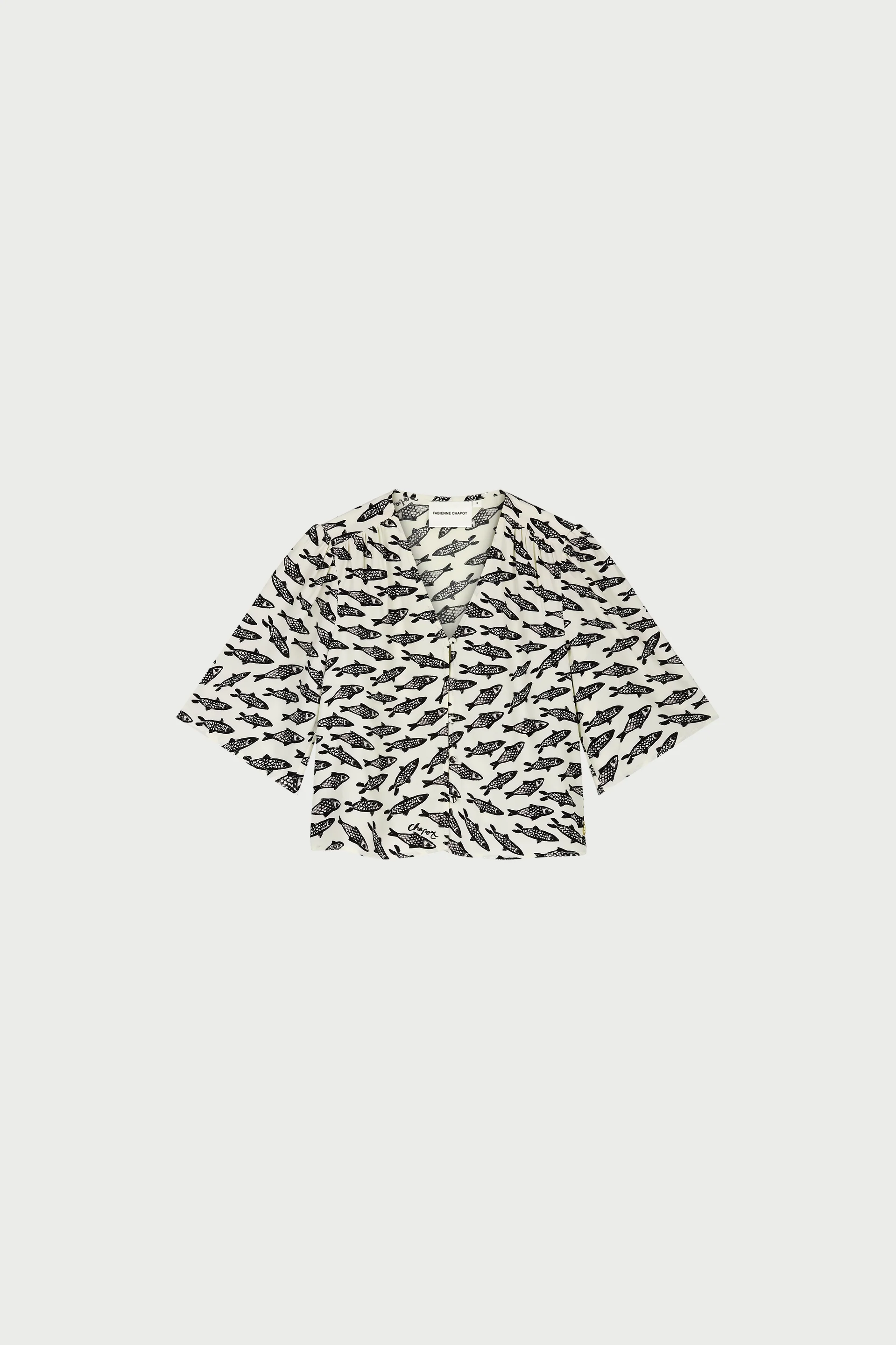 Starlet Blouse | Cosy White/Black - Image 4