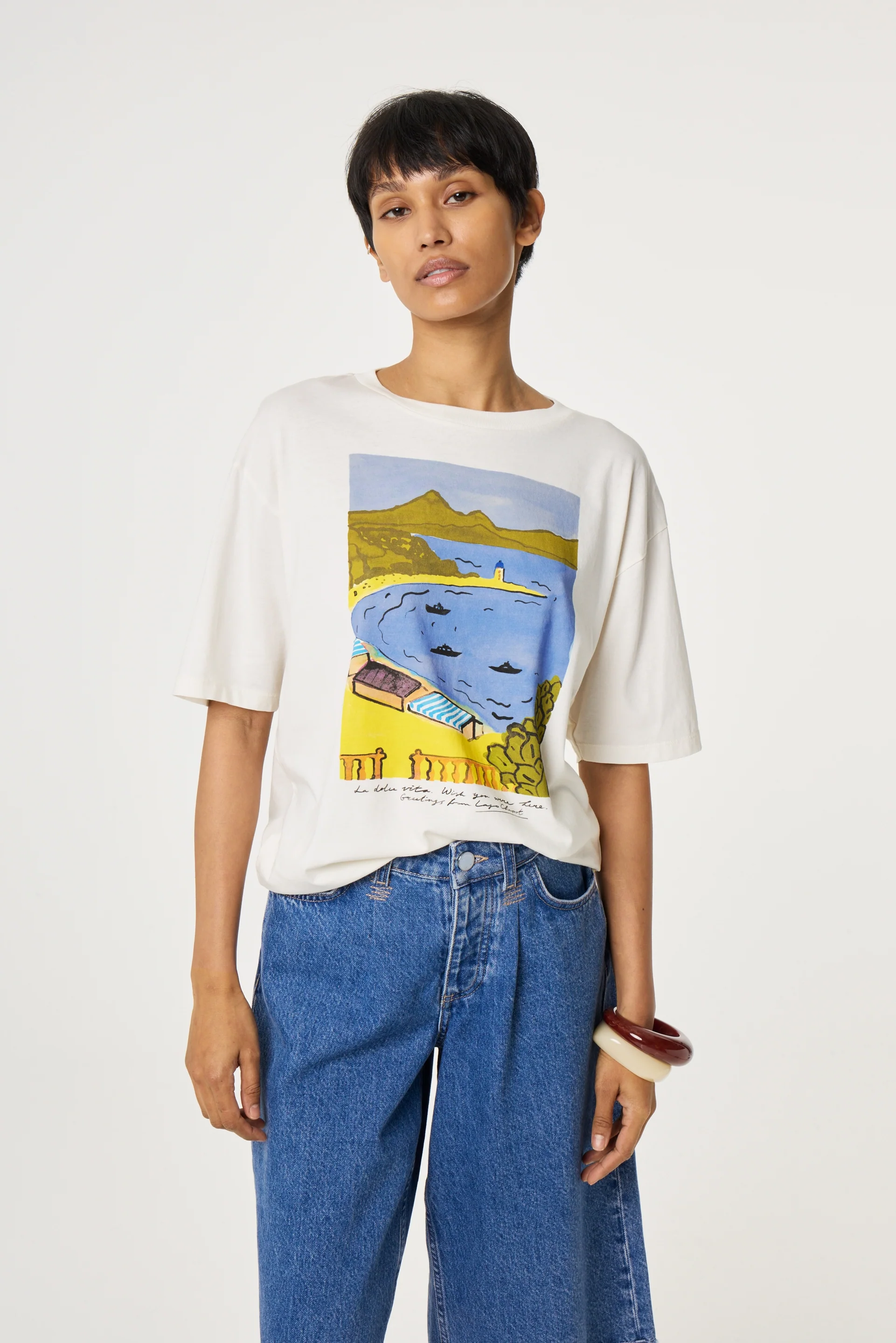 Steve T-shirt | Cosy White - Image 2