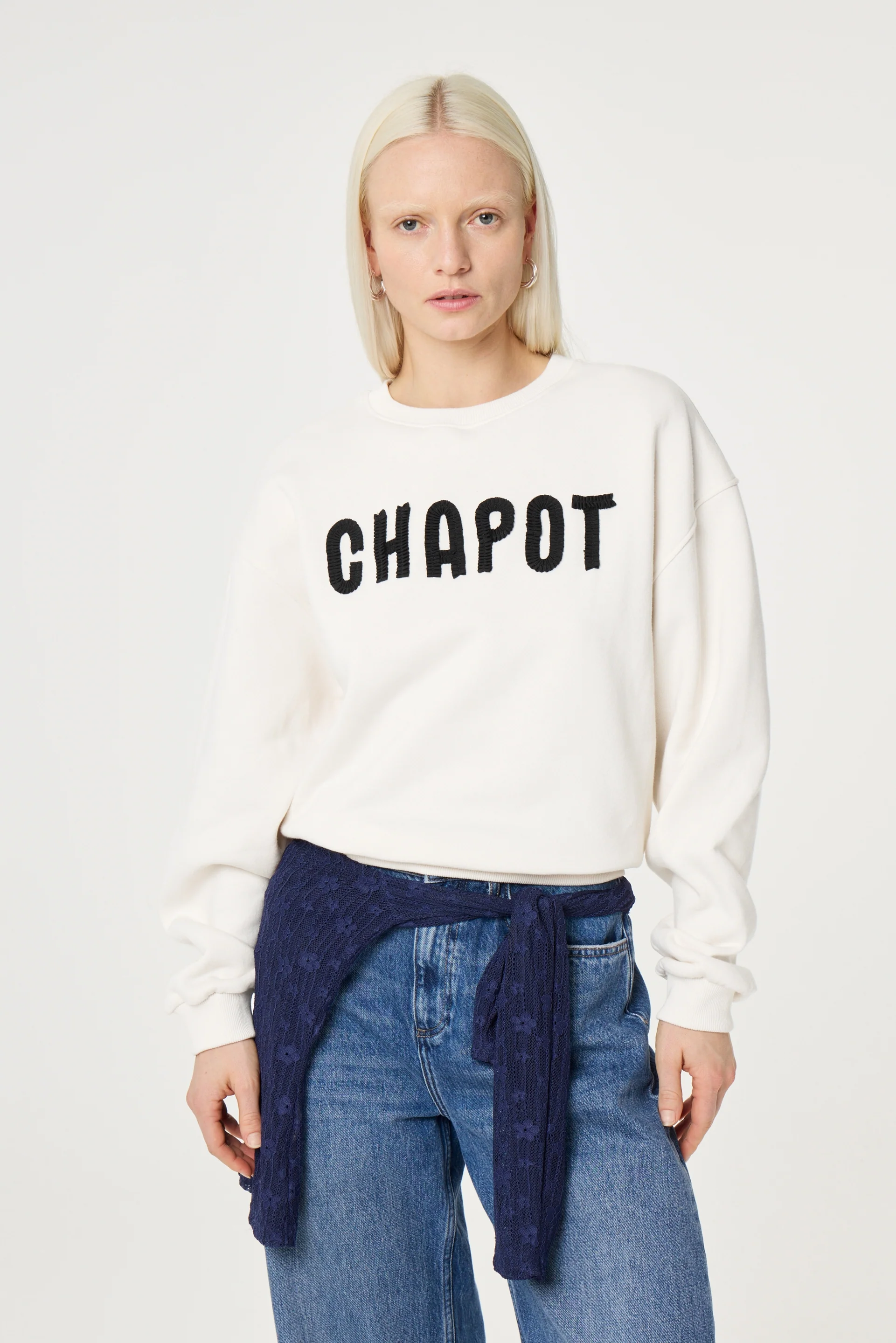 Terry Sweater | Cosy White - Image 2