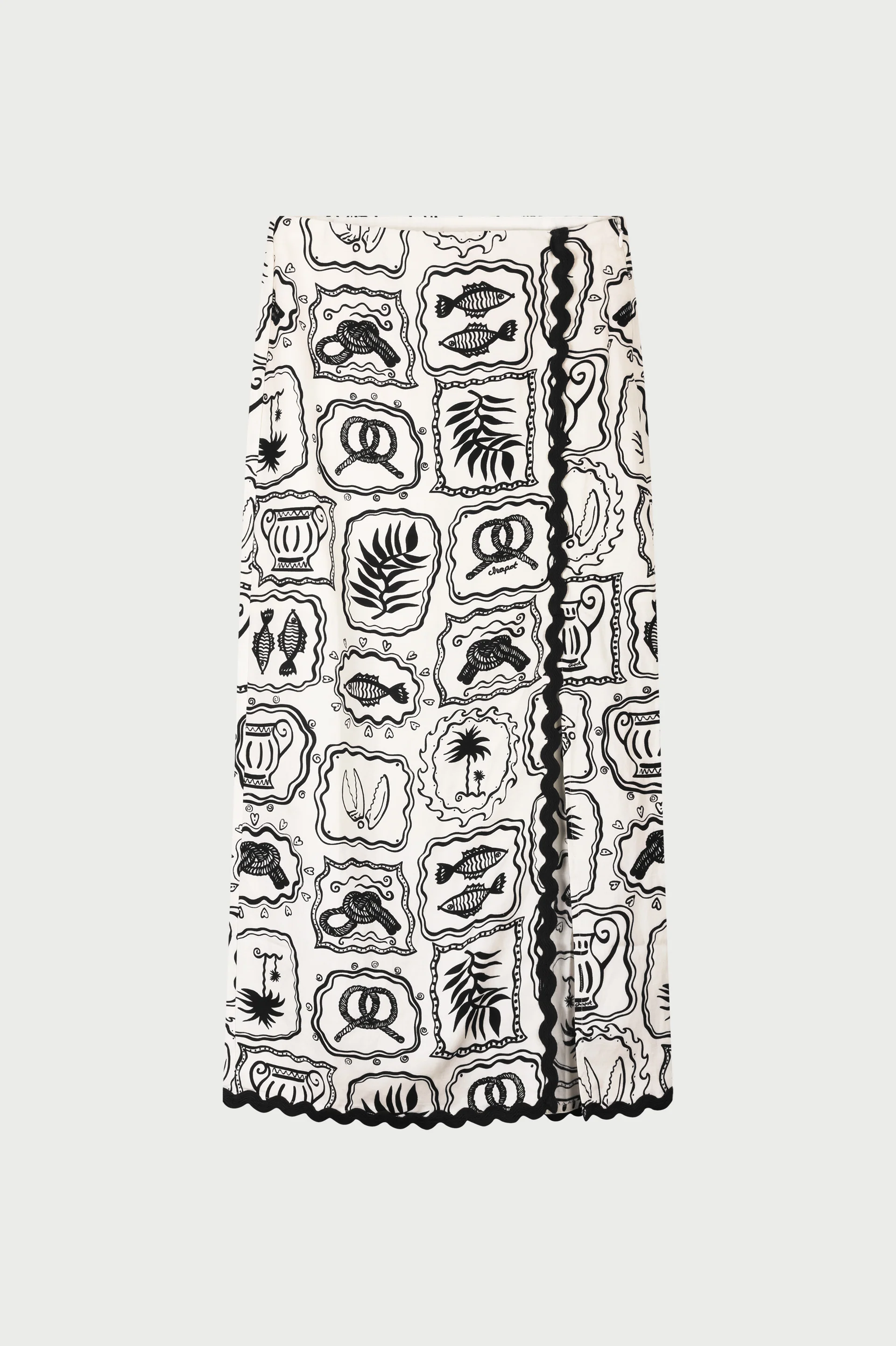 Tila Skirt | Cosy White/Black - Image 3