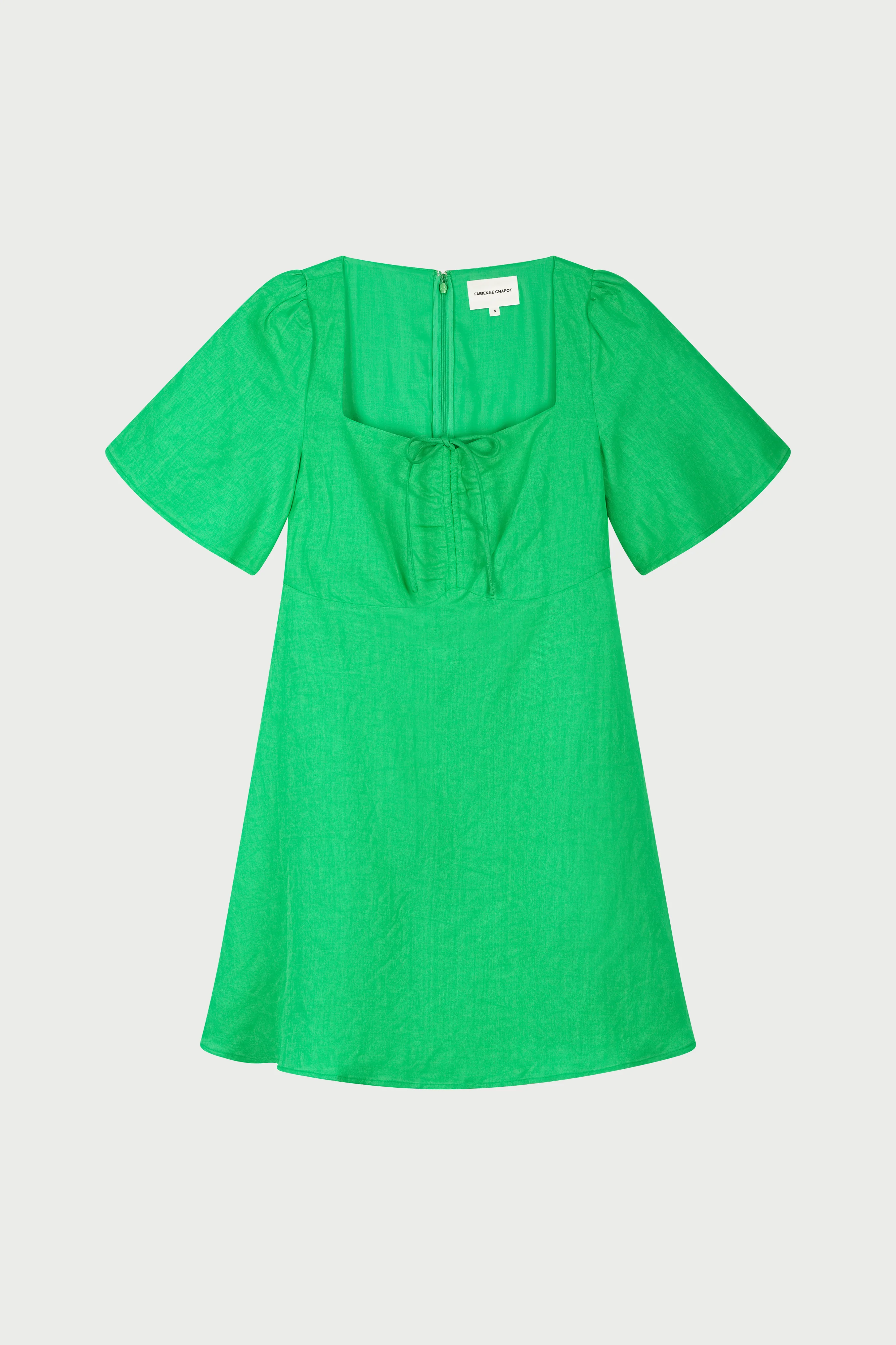 Tilda Short Dress | Green Glimmer - Image 4