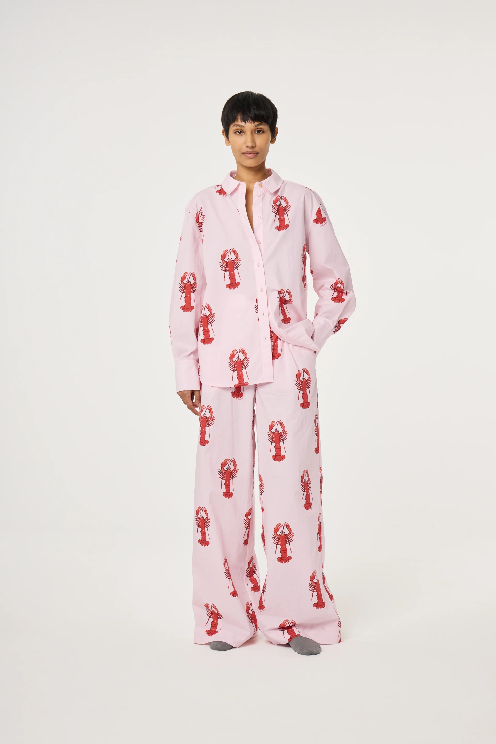 Tony Blouse | Cherry Blossom/Tangerine Tango