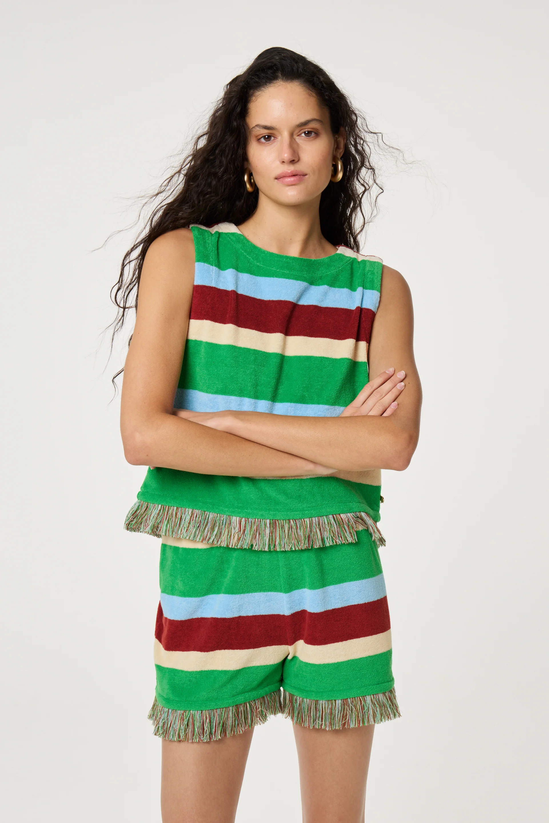 Tyra Shorts | Multi Stripe - Image 2