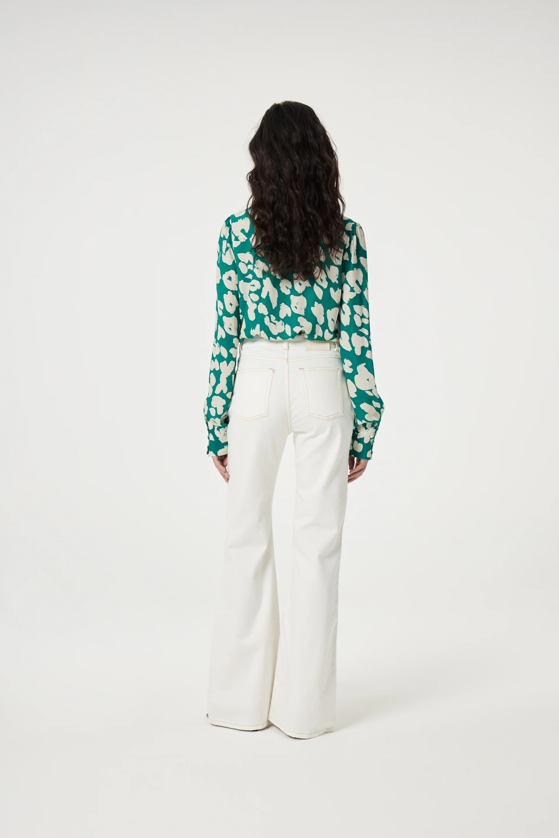 Vic Bootcut Jeans | Cream White - Image 3