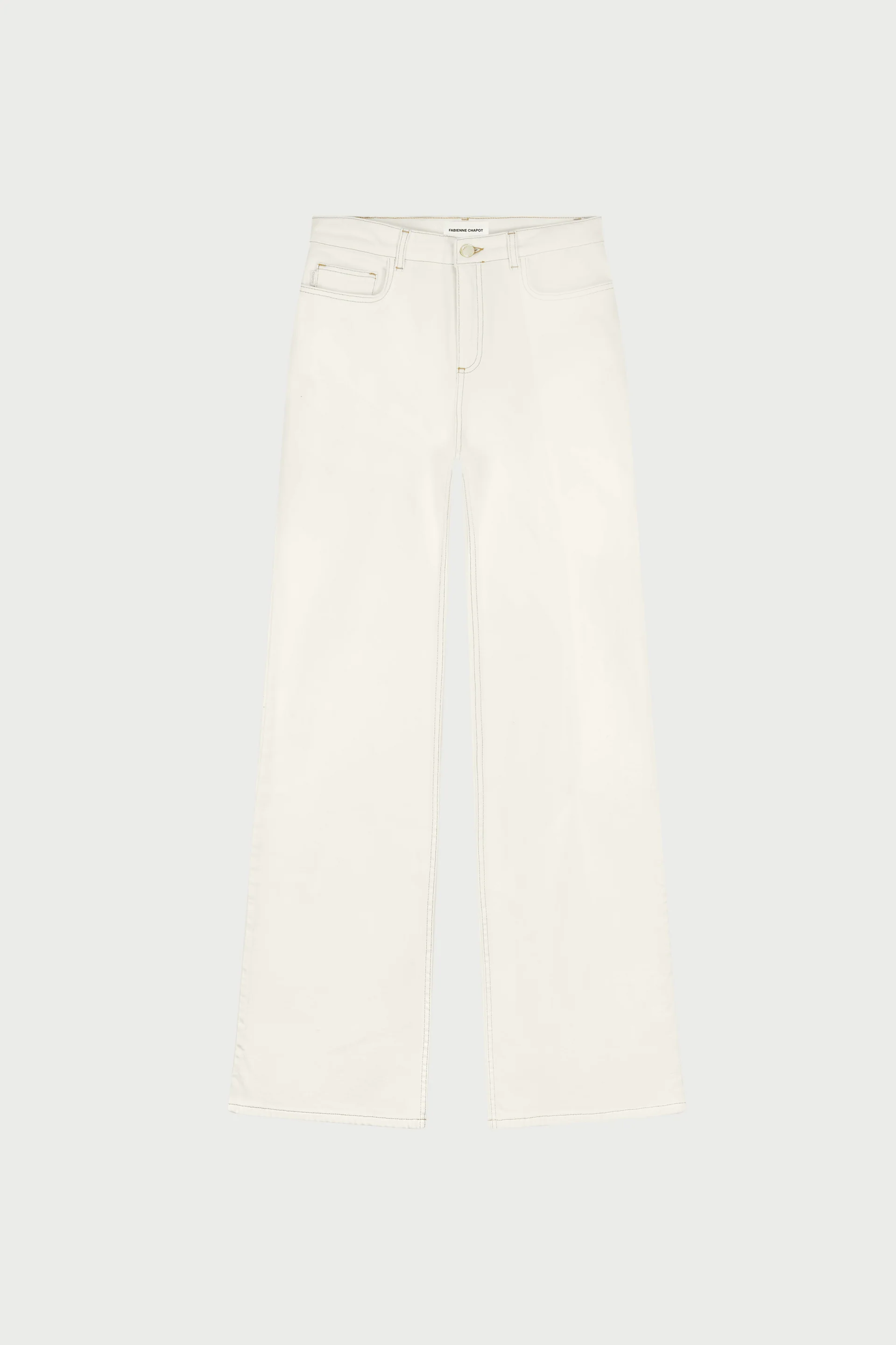 Vic Bootcut Jeans | Cream White - Image 4