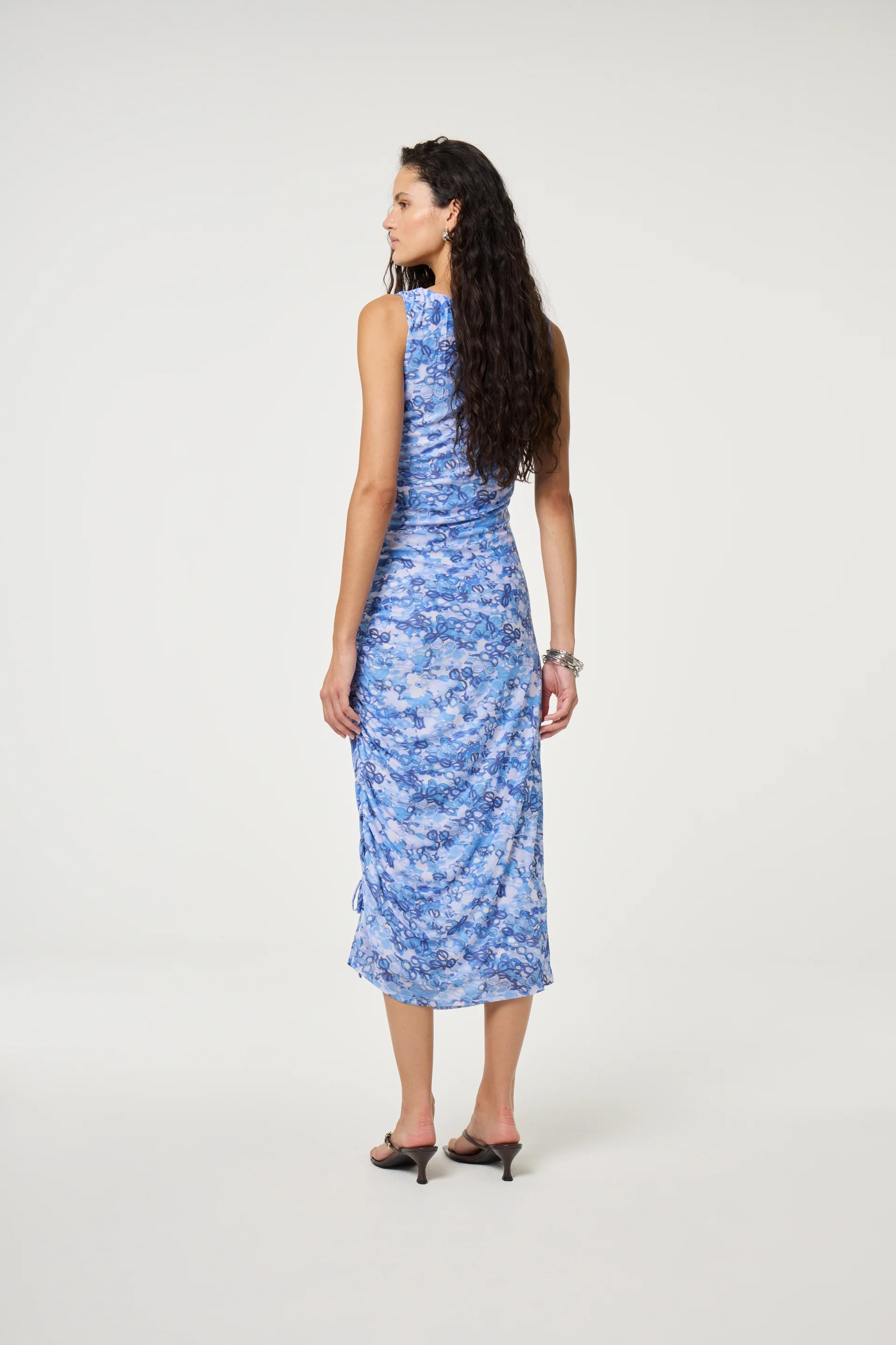Zina dress | Blue/Cosy White - Image 2