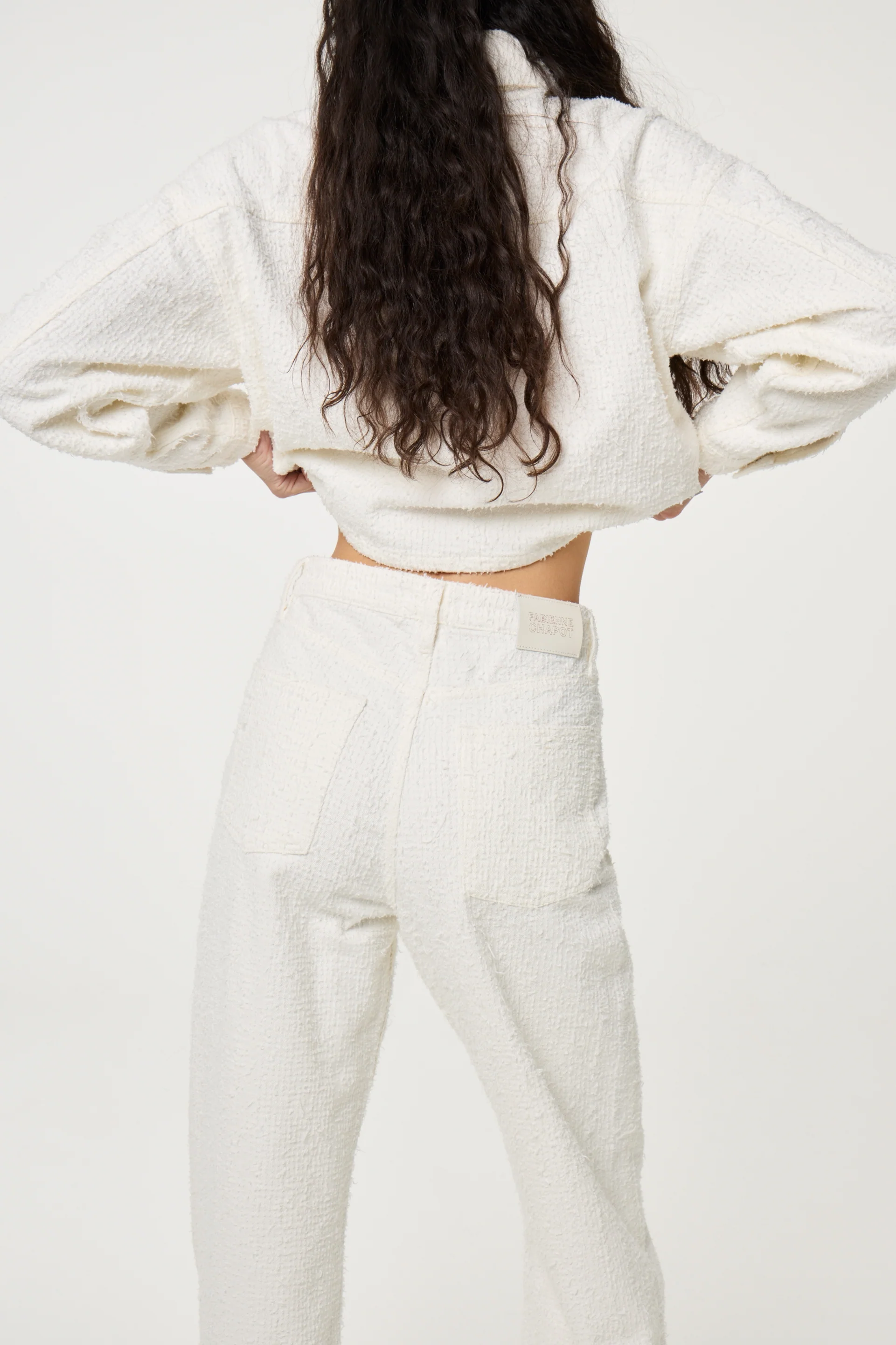 Zoe Boyfriend Jeans | Cream White - Image 2
